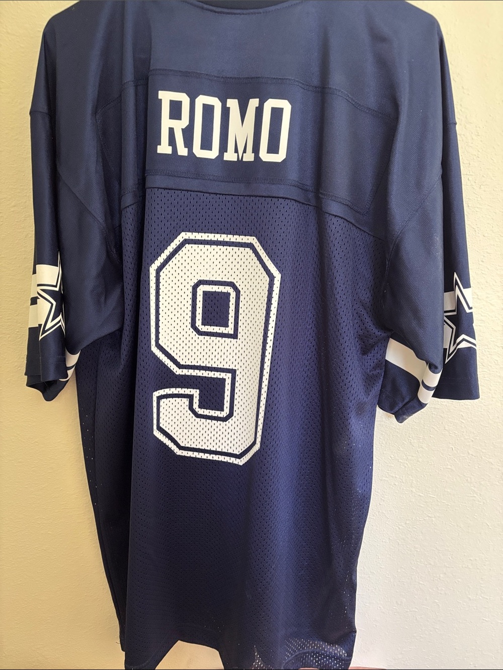 NFL Dallas Cowboys Tony Romo #9 Navy and White Jersey